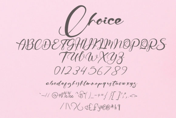 Chocolate Choice Font Poster 3