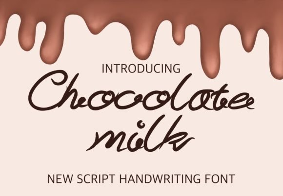 Chocolate Milk Font Poster 1