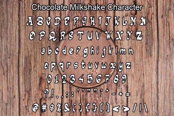 Chocolate Milkshake Font Poster 5
