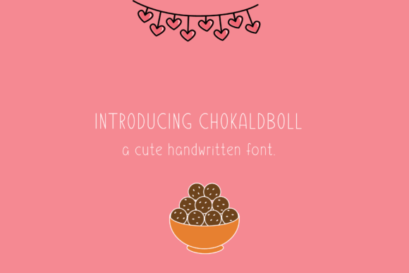 Chokladboll Font Poster 2