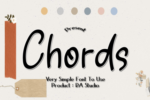 Chords Font Poster 1