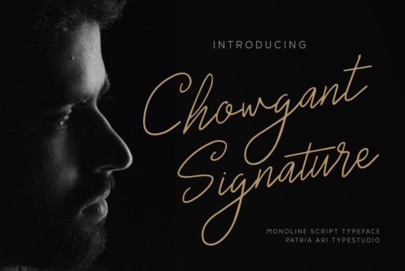 Chowgant Signature Font Poster 1