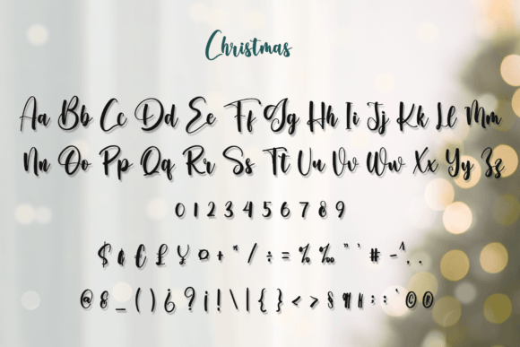 Christmas Font Poster 5