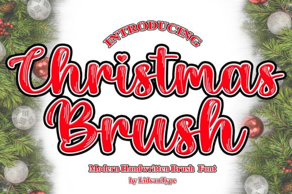 Christmas Brush Font Poster 1