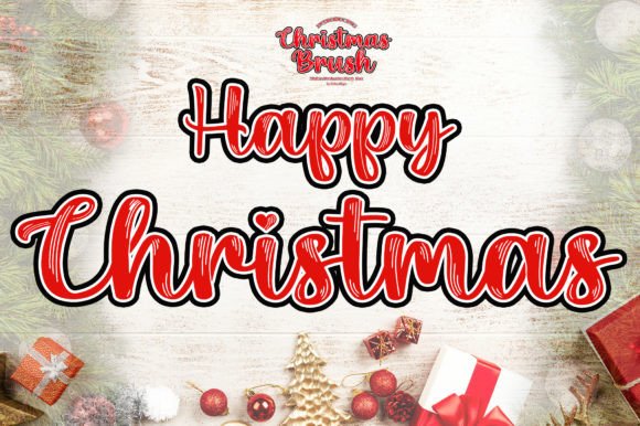 Christmas Brush Font Poster 3