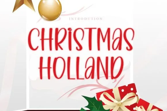 Christmas Holland Font Christmas Holland Font Poster 1