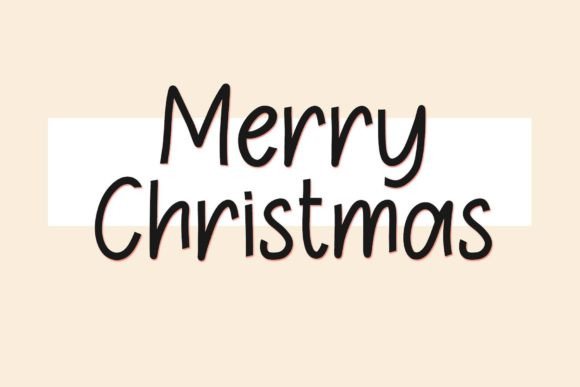 Christmas Line Font Poster 2