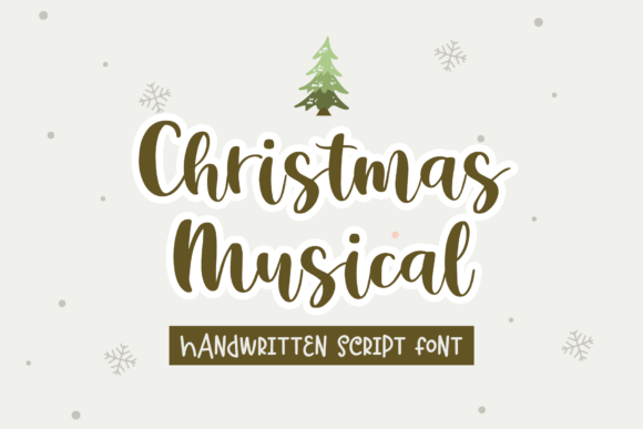 Christmas Musical Font Poster 1