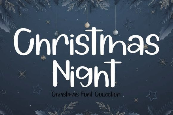 Christmas Night Font Poster 1