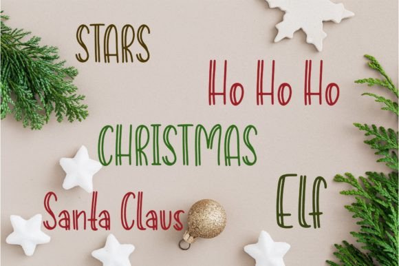 Christmas Party Font Poster 12
