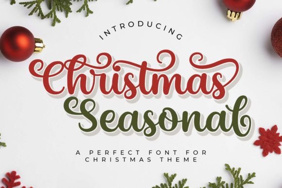 Christmas Seasonal Font Poster 1