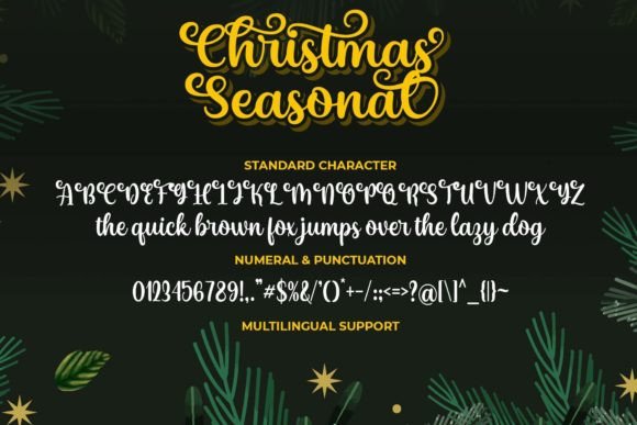 Christmas Seasonal Font Poster 7