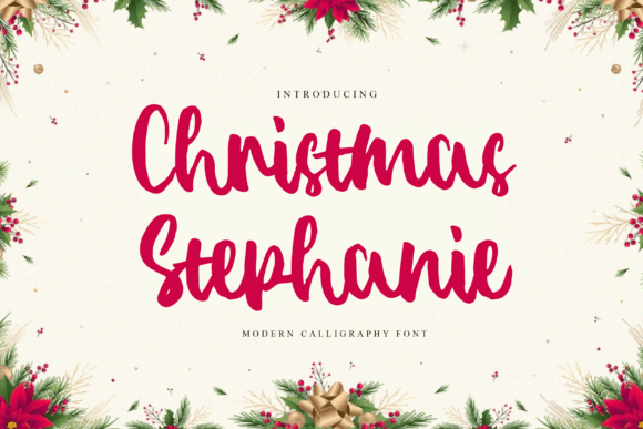 Christmas Stephanie Font Poster 1