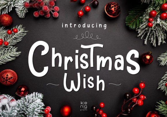 Christmas Wish Font Poster 1