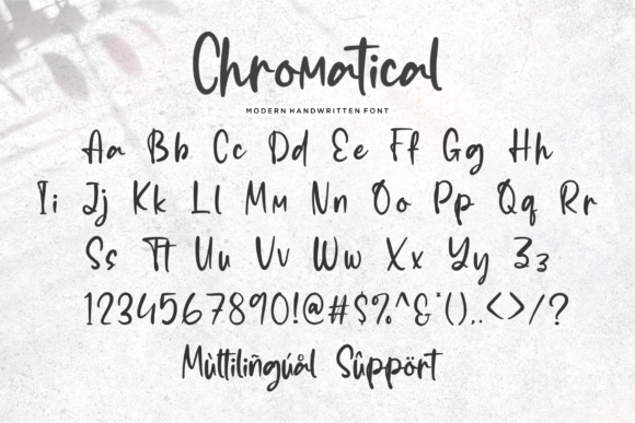 Chromatical Font Poster 8