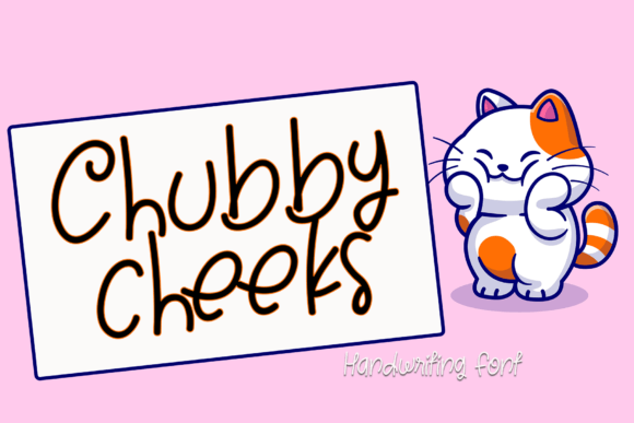 Chubby Cheeks Font Poster 1