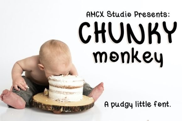 Chunky Monkey Font Poster 1