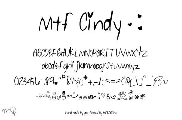 Cindy Font Poster 1