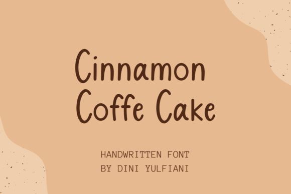 Cinnamon Coffe Cake Font Poster 1