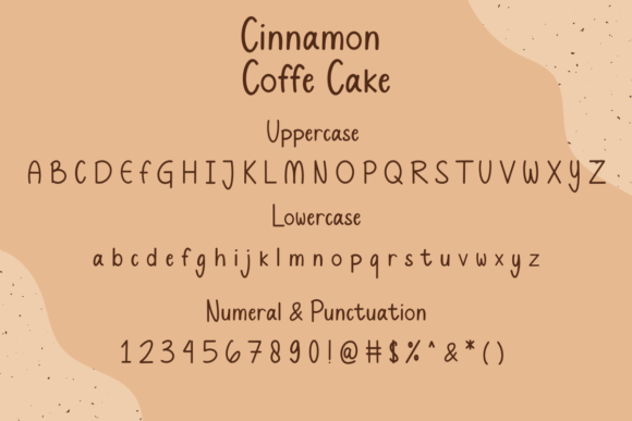 Cinnamon Coffe Cake Font Poster 6