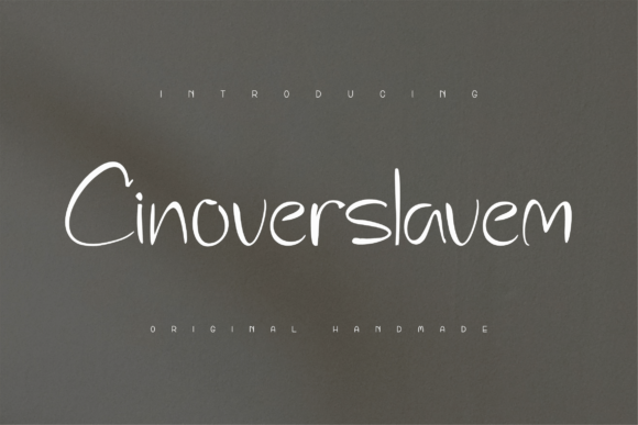 Cinoverslavem Font Poster 1