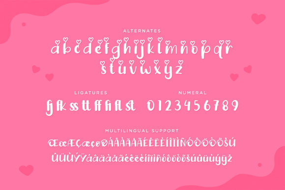 Circle Love Font Poster 3