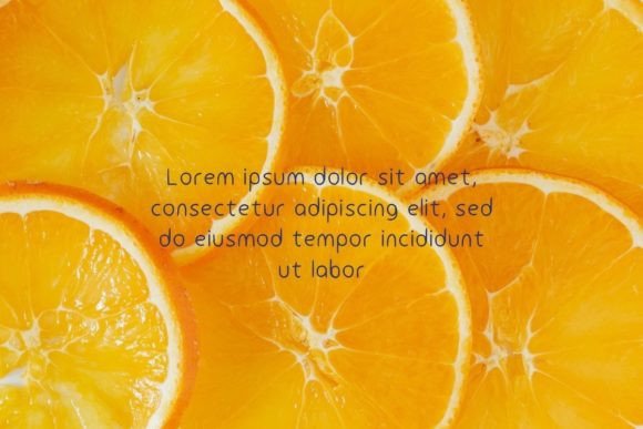 Citrus J Font Poster 2