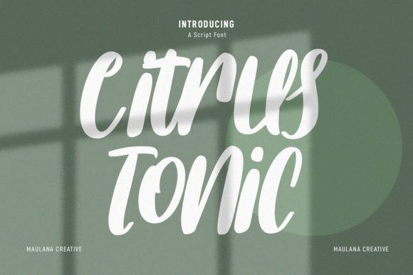 Citrus Tonic Font Poster 1