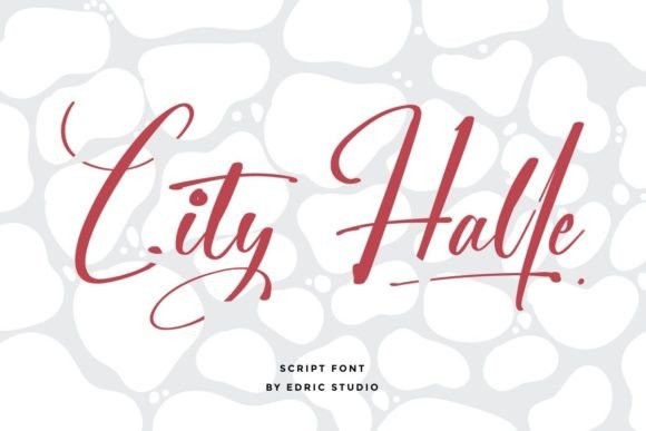 City Halle Font Poster 1