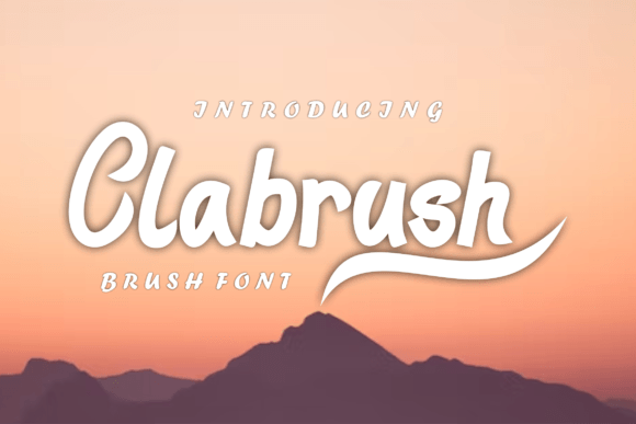 Clabrush Font Poster 1