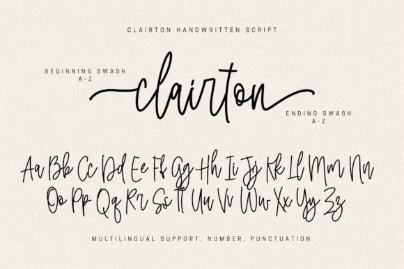 Clairton Font Poster 10
