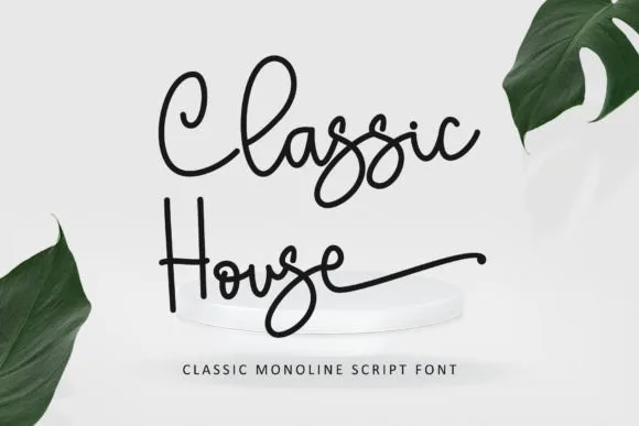 Classic House Font Classic House Font Poster 1