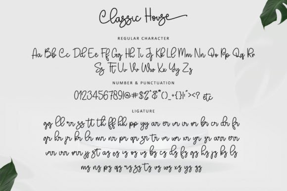 Classic House Font Poster 6