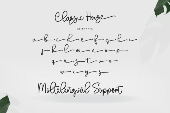 Classic House Font Poster 7