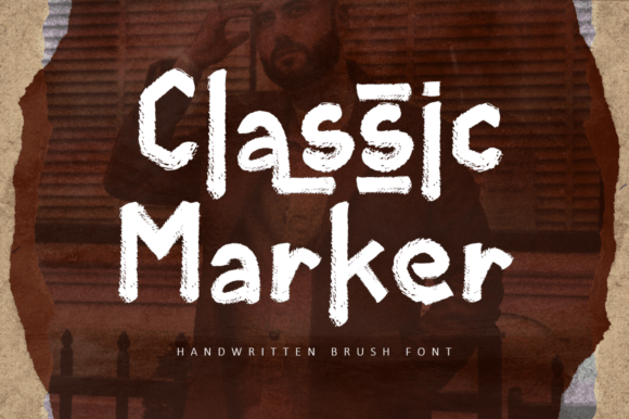 Classic Marker Font Poster 1