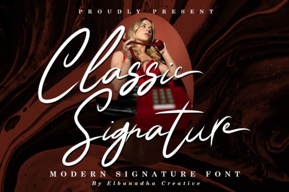 Classic Signature Font Poster 1