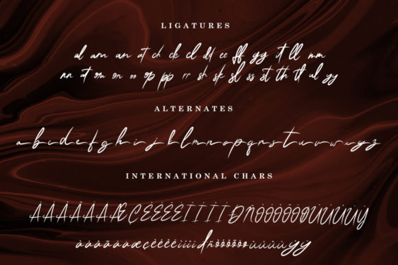 Classic Signature Font Poster 11