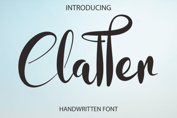 Clatter Font Poster 1