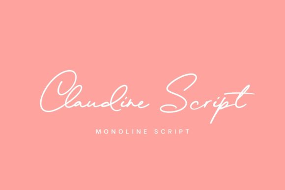 Claudine Font Poster 1