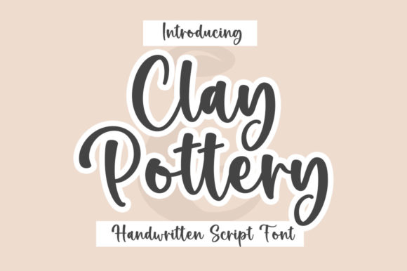 Clay Pottery Font Poster 1