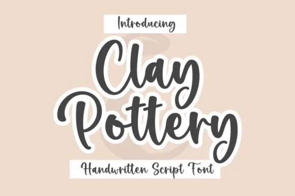 Clay Pottery Font Clay Pottery Font Poster 1