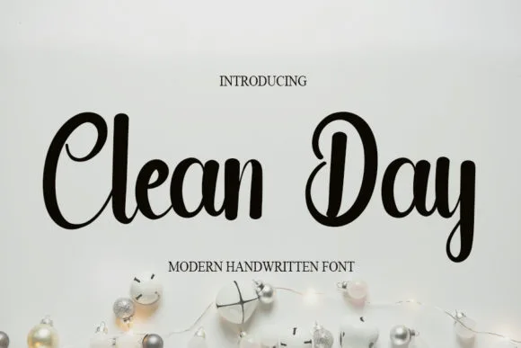 Clean Day Font Clean Day Font Poster 1