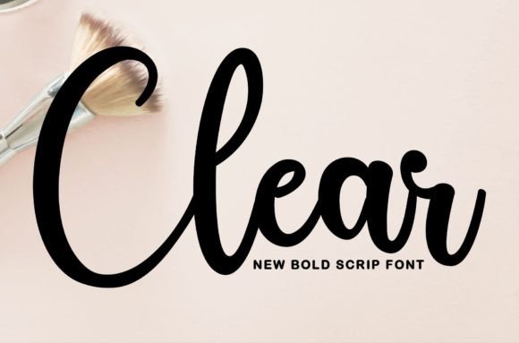Clear Font Poster 1