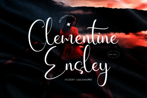 Clementine Ensley Font Poster 1