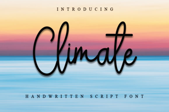 Climate Font Poster 1