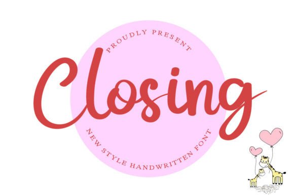 Closing Font Poster 1