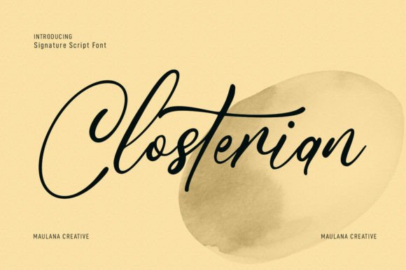Closterian Font Poster 1