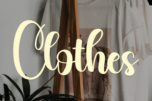 Clothes Font Poster 1