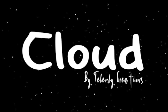 Cloud Font Poster 1