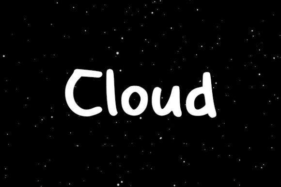 Cloud Font Poster 2